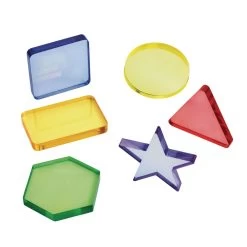 Excellerations® EarlySTEM™ Translucent Light Table Shapes - Set Of 6