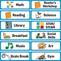 Whole-Class Visual Schedule Pocket Chart? & Cards -Children School Supplies S781274 1