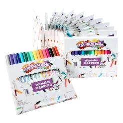 Colorations® Markers 16 Colors , 12 Sets, Total 192