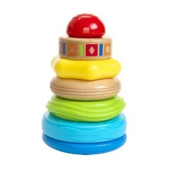 Playgo Beechwood & Plastic Stacker