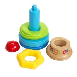 Playgo Beechwood & Plastic Stacker -Children School Supplies S785209 2