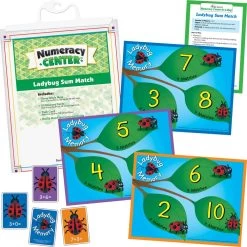 Really Good Stuff® Ladybug Sum Match Numeracy Center™ - 1 Numeracy Center