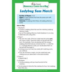 Really Good Stuff® Ladybug Sum Match Numeracy Center™ - 1 Numeracy Center 10 Really Good Stuff® Ladybug Sum Match Numeracy Center™ - 1 Numeracy Center -Children School Supplies S810834 3