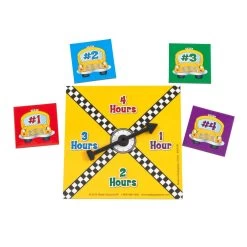 Really Good Stuff® Elapsed Time Taxi Numeracy Center With Storage Bag - Grab And Go Learning Pack - Children Master Elapsed-Time Questions - Grades 3-5 11 Really Good Stuff® Elapsed Time Taxi Numeracy Center With Storage Bag - Grab And Go Learning Pack - Children Master Elapsed-Time Questions - Grades 3-5 -Children School Supplies S810856 2