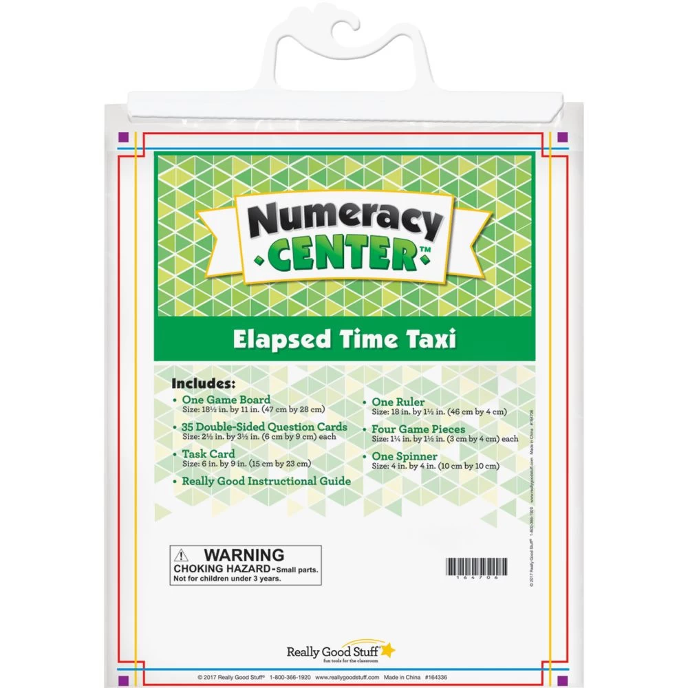 Really Good Stuff® Elapsed Time Taxi Numeracy Center With Storage Bag - Grab And Go Learning Pack - Children Master Elapsed-Time Questions - Grades 3-5 7 Really Good Stuff® Elapsed Time Taxi Numeracy Center With Storage Bag - Grab And Go Learning Pack - Children Master Elapsed-Time Questions - Grades 3-5 - Image 7