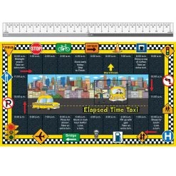 Really Good Stuff® Elapsed Time Taxi Numeracy Center With Storage Bag - Grab And Go Learning Pack - Children Master Elapsed-Time Questions - Grades 3-5 15 Really Good Stuff® Elapsed Time Taxi Numeracy Center With Storage Bag - Grab And Go Learning Pack - Children Master Elapsed-Time Questions - Grades 3-5 -Children School Supplies S810856 6