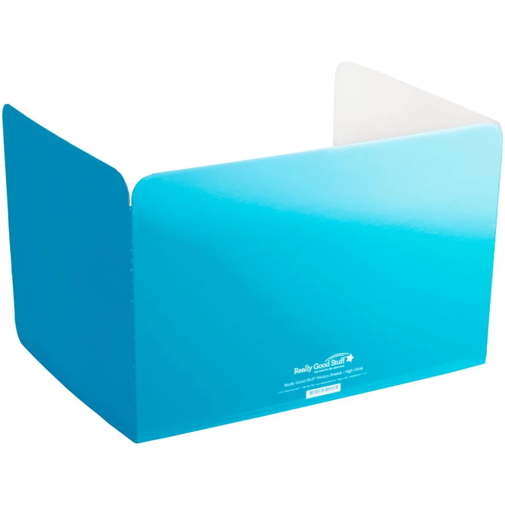 Large Privacy Shields - Set Of 12 - Turquoise - Glossy 3 Large Privacy Shields - Set Of 12 - Turquoise - Glossy - Image 3