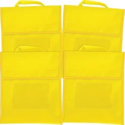 Solid Color Book Pouches - Set Of 4