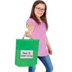 Group-Color Book Pouches - 6 Colors -Children School Supplies S811196 2