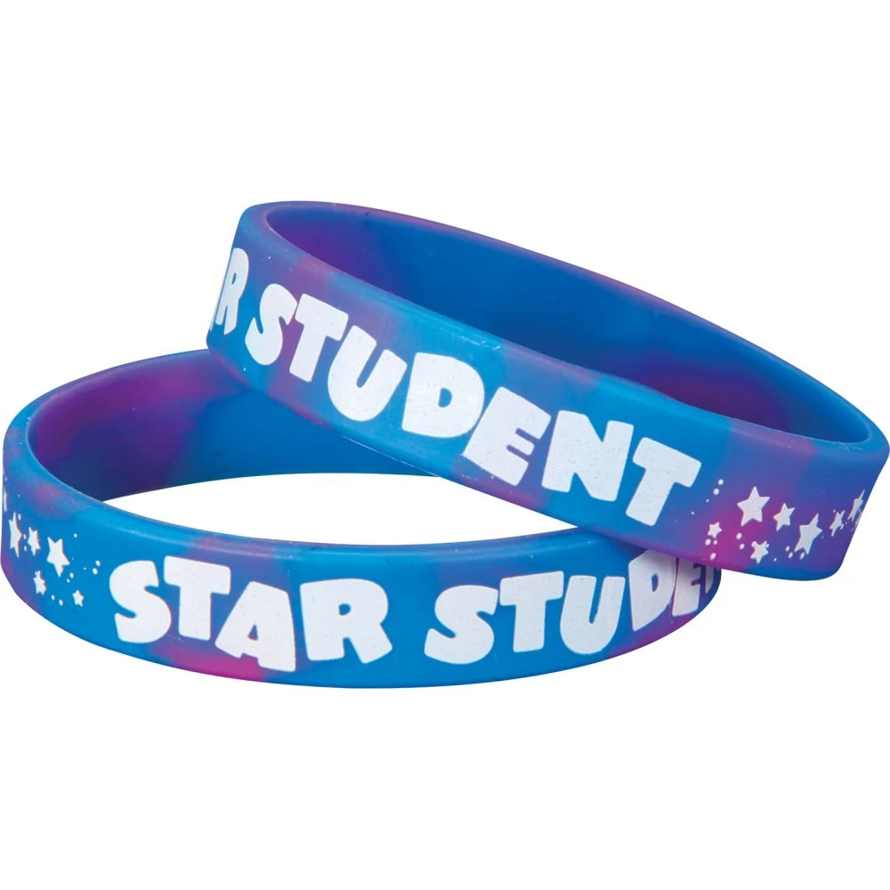 Star Student Silicone Bracelets - 24 Bracelets 1 Star Student Silicone Bracelets - 24 Bracelets