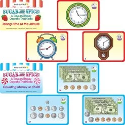 Really Good Stuff® Sugar And Spice! A Time And Money Cupcake Trail Game - 1 Game 9 Really Good Stuff® Sugar And Spice! A Time And Money Cupcake Trail Game - 1 Game -Children School Supplies S811323 3
