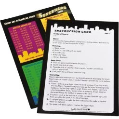 Adding And Subtracting Money Superhero Game - 2 Games -Children School Supplies S811438 2
