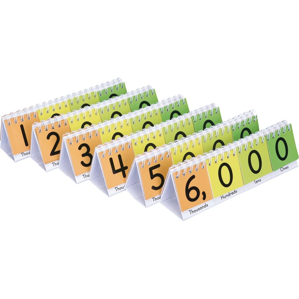 Mini Primary Place Value Flip Charts - Set Of 6 1 Mini Primary Place Value Flip Charts - Set Of 6