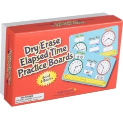Dry Erase Elapsed Time Practice Boards - 6 Boards
