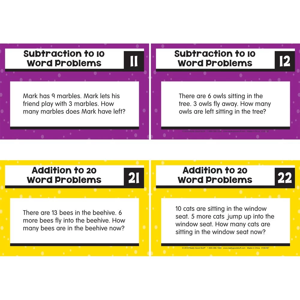 Rekenrek Task Cards - Addition And Subtraction To 20 Word Problems - 21 Cards 4 Rekenrek Task Cards - Addition And Subtraction To 20 Word Problems - 21 Cards - Image 4