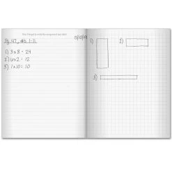 Show-Your-Work Math Journals - 12 Journals -Children School Supplies S811607 2