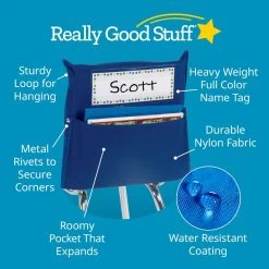 Grouping Chair Pockets -24 Pack - 6 Group Colors 13 Grouping Chair Pockets -24 Pack - 6 Group Colors -Children School Supplies S811676 4