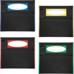 Grouping Chair Pockets Black - 32 Pack - 4 Group Colors -Children School Supplies S811695 0