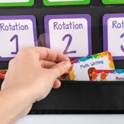 Math Stations Pocket Chart Cards - 48 Cards 12 Math Stations Pocket Chart Cards - 48 Cards -Children School Supplies S811714 4