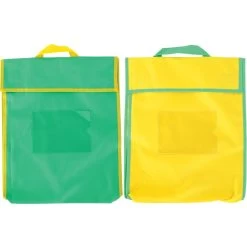 Store More® Large Book Pouches And Labels - Primary Colors - Set Of 12 -Children School Supplies S811803 1