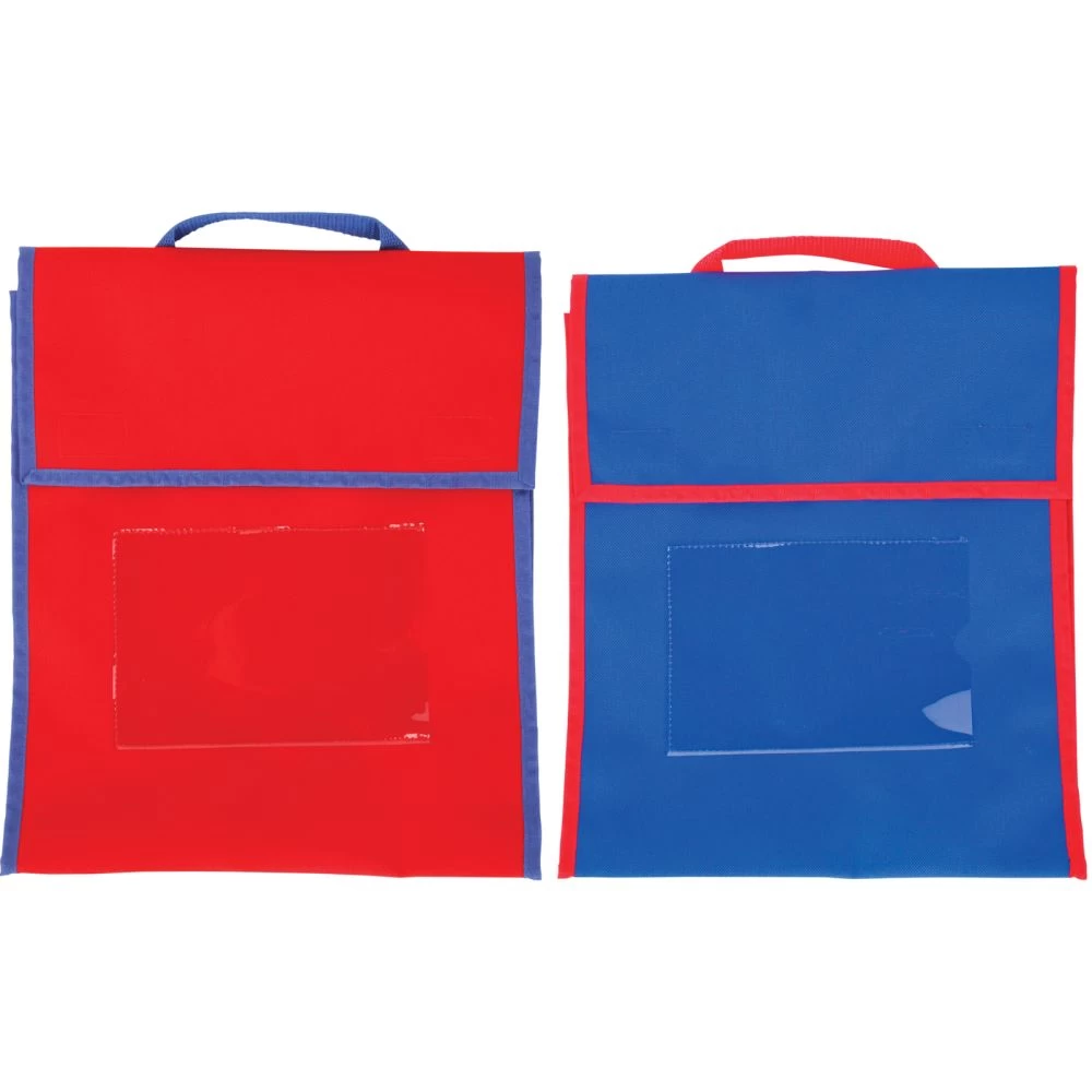 Store More® Medium Book Pouches And Labels - Primary Colors - Set Of 12 4 Store More® Medium Book Pouches And Labels - Primary Colors - Set Of 12 - Image 4