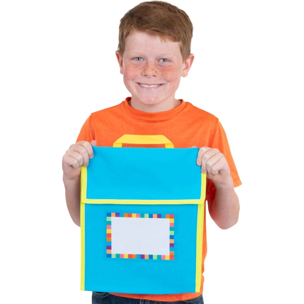 Store More® Medium Book Pouches And Labels - Neon Colors - Set Of 12 7 Store More® Medium Book Pouches And Labels - Neon Colors - Set Of 12 - Image 7