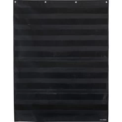 Large Rectangle Pocket Chart Black - 1 Pocket Chart