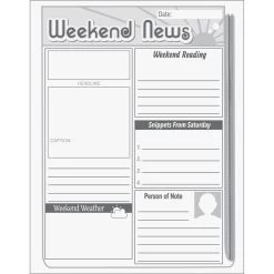 Weekend News Journals - 12 Journals -Children School Supplies S811913 1