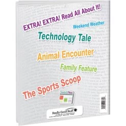 Weekend News Journals - 12 Journals -Children School Supplies S811913 2