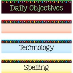 Daily Objectives Pocket Chart Cards - 38 Cards