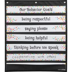 Behavior Focus Pocket Chart Cards - 31 Pocket Chart Cards -Children School Supplies S812126 3