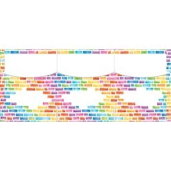 Rainbow Building Blocks 3-Pocket Homework Folders - Set Of 12 -Children School Supplies S812134 2