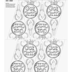 Ready-To-Decorate Got GRIT? Pennants 24 Pack 8 Ready-To-Decorate Got GRIT? Pennants 24 Pack -Children School Supplies S812643 1