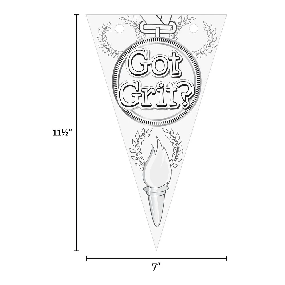 Ready-To-Decorate Got GRIT? Pennants 24 Pack 4 Ready-To-Decorate Got GRIT? Pennants 24 Pack - Image 4