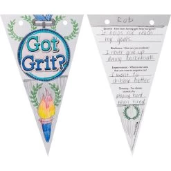 Ready-To-Decorate Got GRIT? Pennants 24 Pack 11 Ready-To-Decorate Got GRIT? Pennants 24 Pack -Children School Supplies S812643 4