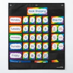 Book Shopping Pocket Chart Cards - 58 Cards -Children School Supplies S812647 1