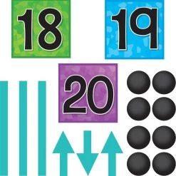 EZ Stick Jumbo Number Line - 66 Pieces 11 EZ Stick Jumbo Number Line - 66 Pieces -Children School Supplies S812685 4