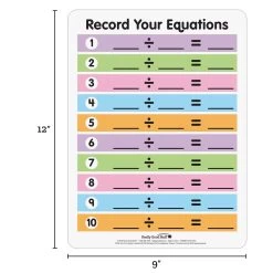 Math Facts Dry Erase Boards Multiplication And Division Set Of 6 -Children School Supplies S812686 1