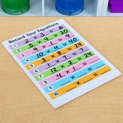 Math Facts Dry Erase Boards Multiplication And Division Set Of 6 -Children School Supplies S812686 3