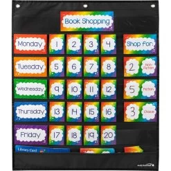 Book Shopping Pocket Chart And Cards - 1 Pocket Chart, 58 Cards -Children School Supplies S812701 4