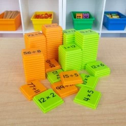 Multiplication And Division Basic Facts Stacking Tiles Game - 1 Game -Children School Supplies S812768 1