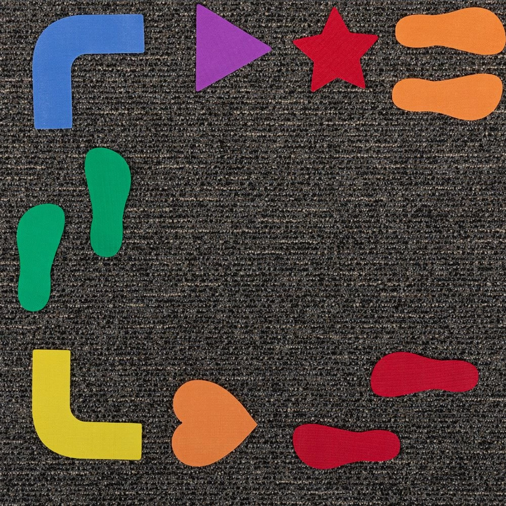 Carpet Mark-Its Sensory Path - 72 Pieces 1 Carpet Mark-Its Sensory Path - 72 Pieces