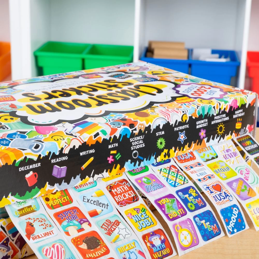 Really Good Stuff® Classroom Stickers And Storage Box 2,240 Stickers - 2,240 Stickers, Storage Box 3 Really Good Stuff® Classroom Stickers And Storage Box 2,240 Stickers - 2,240 Stickers, Storage Box - Image 3