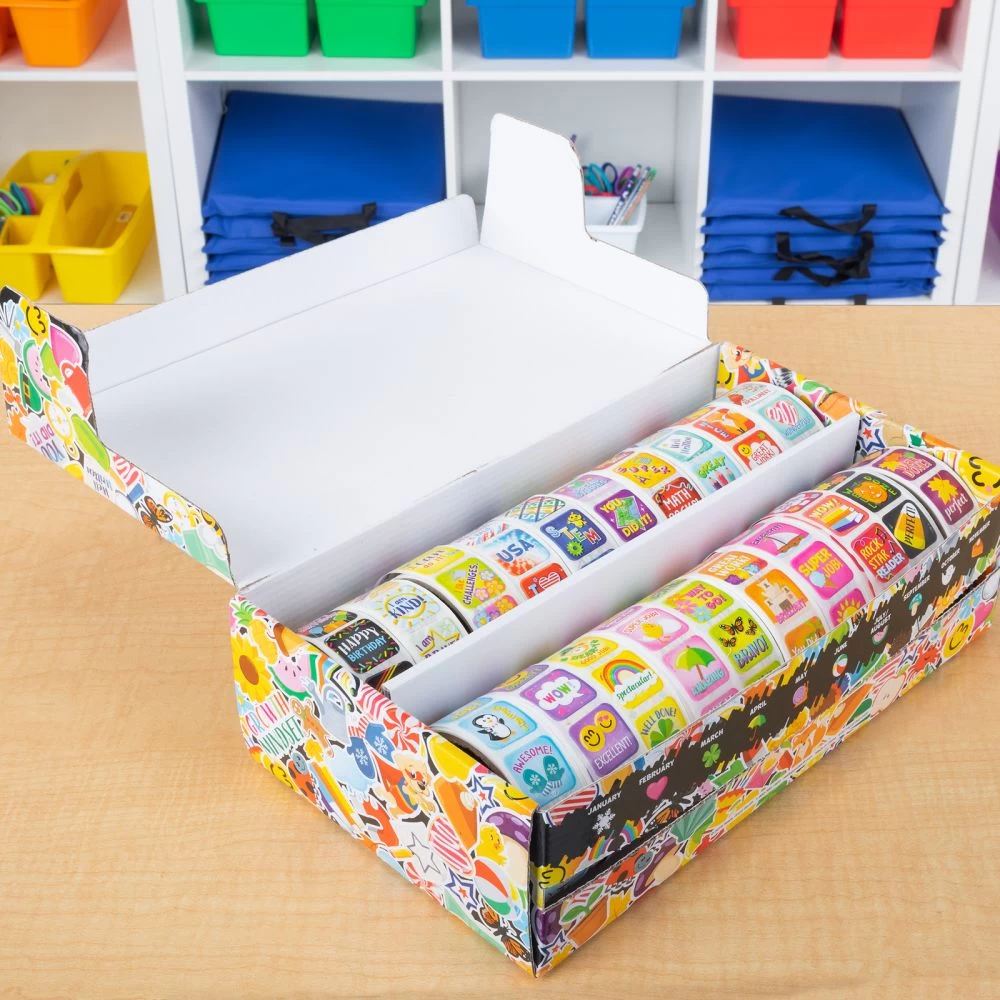 Really Good Stuff® Classroom Stickers And Storage Box 2,240 Stickers - 2,240 Stickers, Storage Box 4 Really Good Stuff® Classroom Stickers And Storage Box 2,240 Stickers - 2,240 Stickers, Storage Box - Image 4