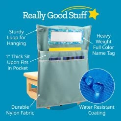 Store More® Deluxe Dual Storage Deep Pocket Chair Pocket - Calm And Cool -Children School Supplies S812970 3