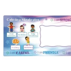 Really Good Stuff® Social-Emotional Learning Self-Adhesive Deluxe Plastic Desktop Helpers™ - Set Of 24 -Children School Supplies S813151 1