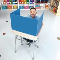 Deluxe Privacy Shield - Solid Blue - Set Of 6 Large