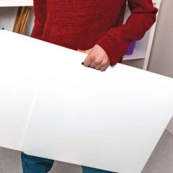 Durable Easy-Carry Plastic Privacy Shield With Handles -Children School Supplies S813237 2