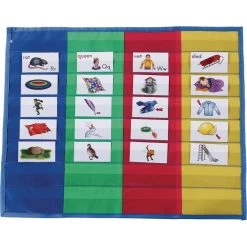 4-Column Desktop Pocket Chart™ - 1 Pocket Chart -Children School Supplies S813416 1
