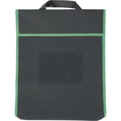Store More® Large Book Pouches - Black With Neon Trim - Set Of 36 -Children School Supplies S814414 1